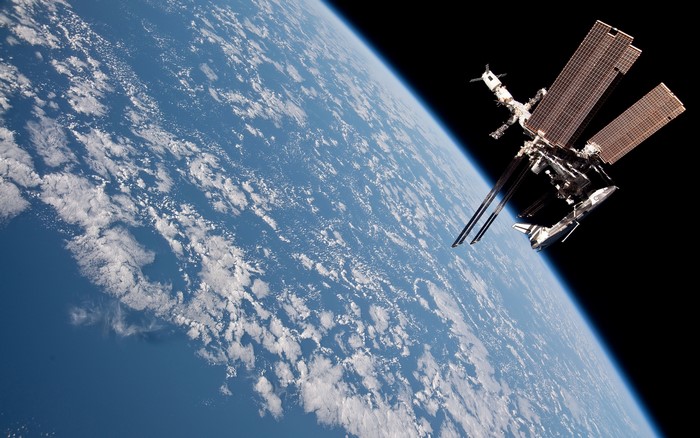International Space Station and Space Shuttle Endeavour