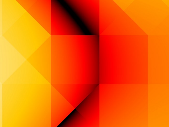 Abstract geometric pattern with yellow and orange gradient