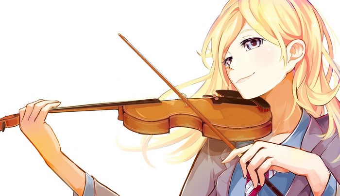 Kaori Miyazono from Your Lie in April playing the violin