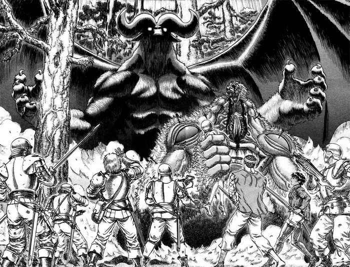 Zodd and Guts from Berserk