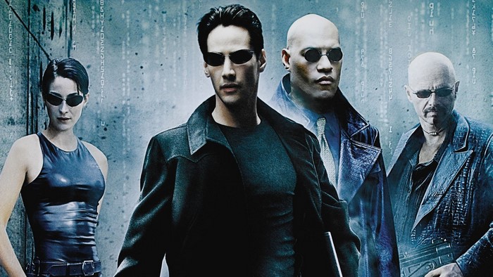 The Matrix characters: Trinity, Neo, Morpheus, and Agent Smith