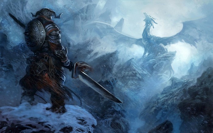 The Elder Scrolls V: Skyrim Dragon Fight