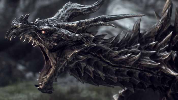 Alduin the dragon from The Elder Scrolls V: Skyrim
