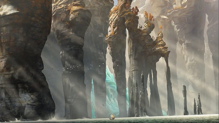 Fantasy art of How to Train Your Dragon