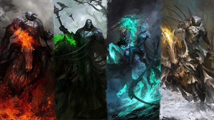 Four Horsemen of the Apocalypse fantasy art