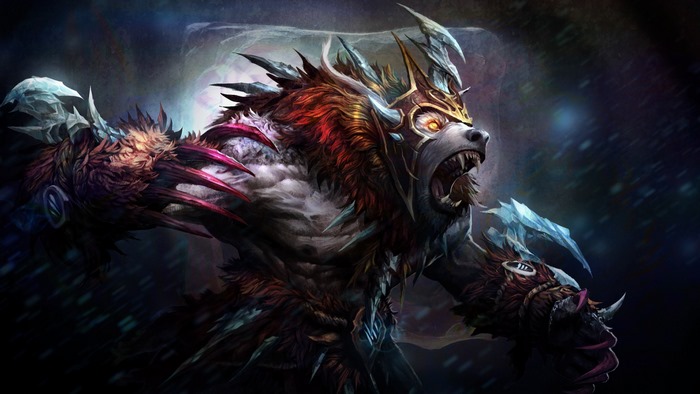 Dota 2 Ursa Fierce Battle Stance Fantasy Art