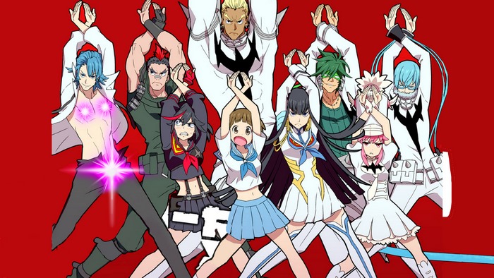 Kill la Kill characters posing