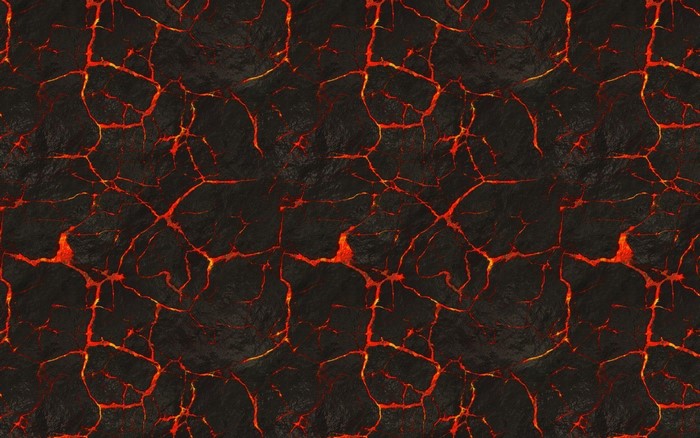 Fiery Lava Cracks Texture
