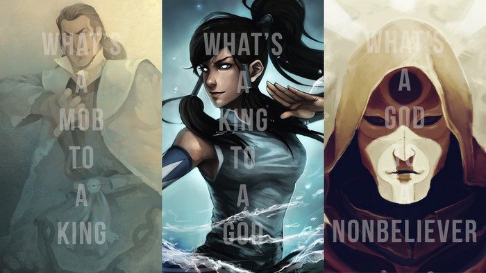 Korra and Amon from The Legend of Korra