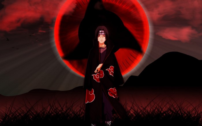 Itachi Uchiha from Naruto Shippuden with Sharingan