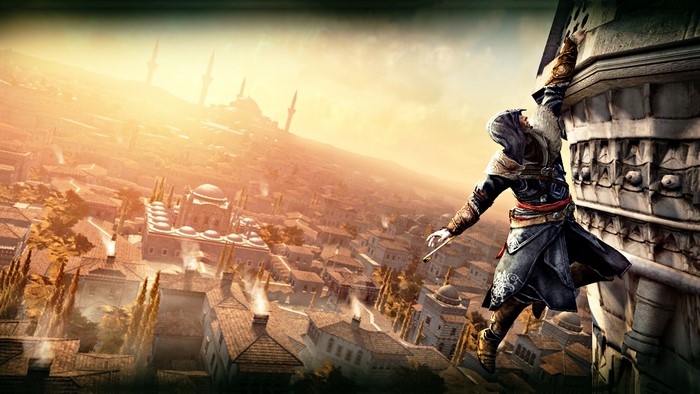 Ezio Auditore from Assassin's Creed Revelations climbing in Istanbul