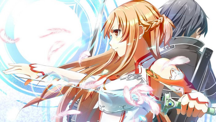 Asuna and Kirito from Sword Art Online
