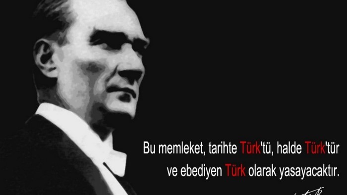 Mustafa Kemal Atatürk quote on Turkish identity