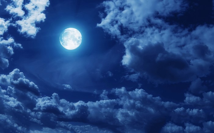 moon clouds sky moonlight, HD Wallpaper | Rare Gallery