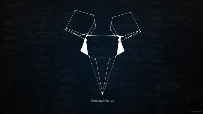 Watch Dogs stylized mouse logo with binary code