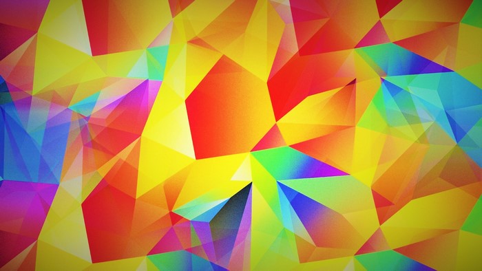 Abstract geometric shapes with vibrant colors