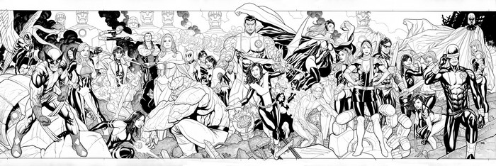X-Men characters including Wolverine, Cyclops, and Magneto