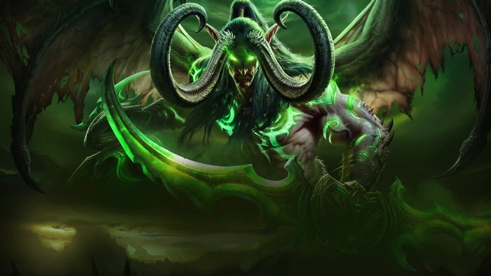 Illidan Stormrage from World of Warcraft with Glaives