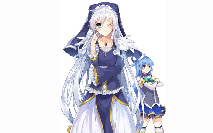 Aqua and Eris from KonoSuba