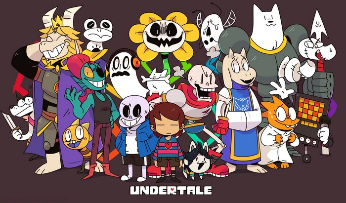 Undertale Characters Group Illustration