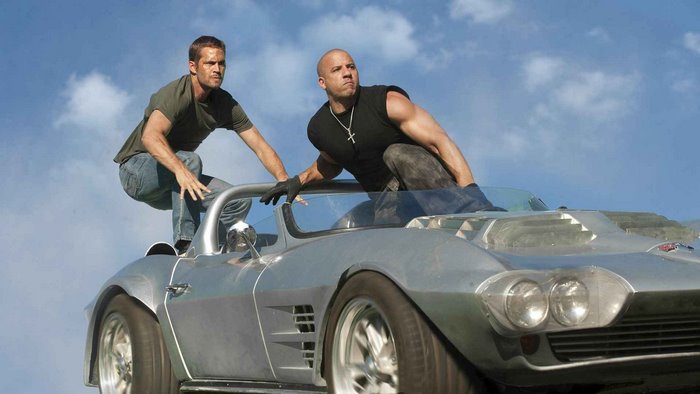 Paul Walker and Vin Diesel in Fast & Furious