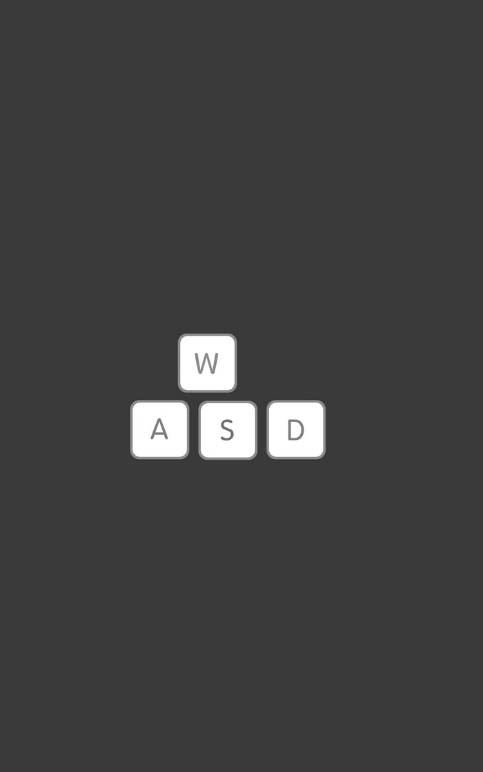 WASD keys on a dark background