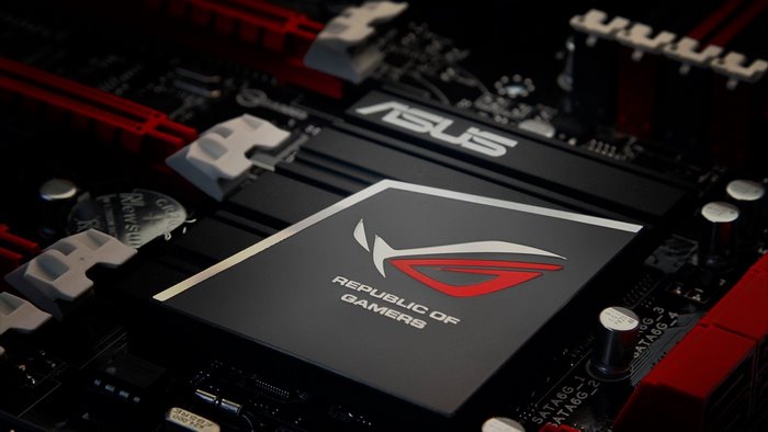ASUS Republic of Gamers Motherboard Close-up
