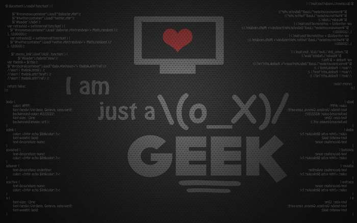 Geek Programmer Coding with Heart Symbol