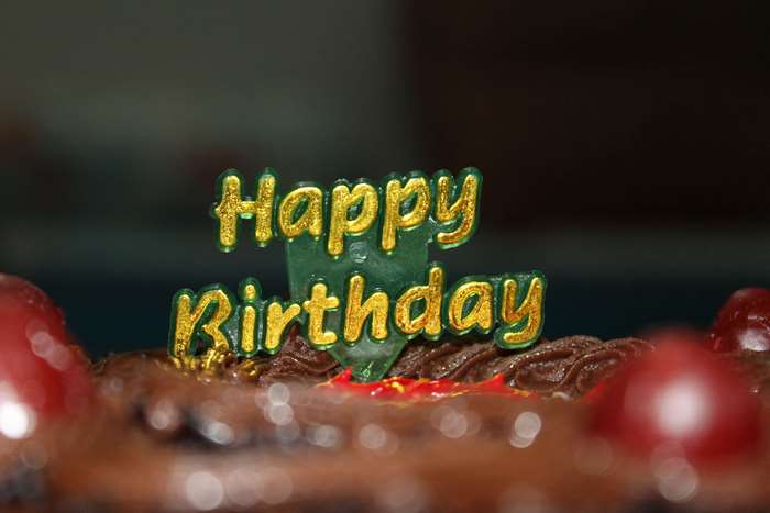 Happy Birthday cake topper