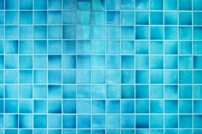 Blue mosaic tiles texture 4K