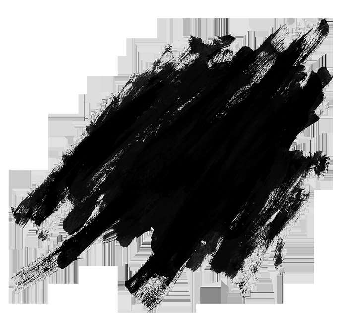 Black paint brush stroke texture overlay