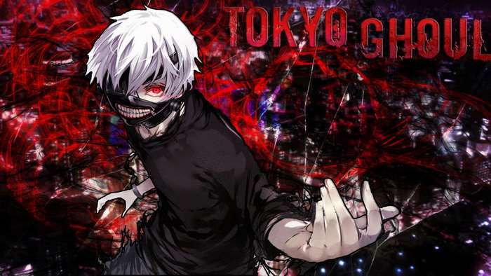 Kaneki from Tokyo Ghoul in Dark Intense Setting