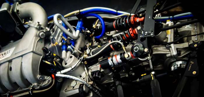 High-Performance Mechanical Racing Car Engine 4K