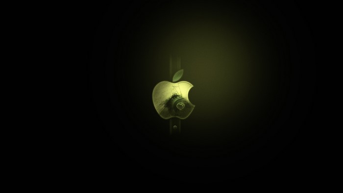 Apple Logo with Mechanical Heart