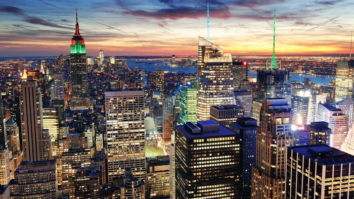 New York City Skyline at Dusk