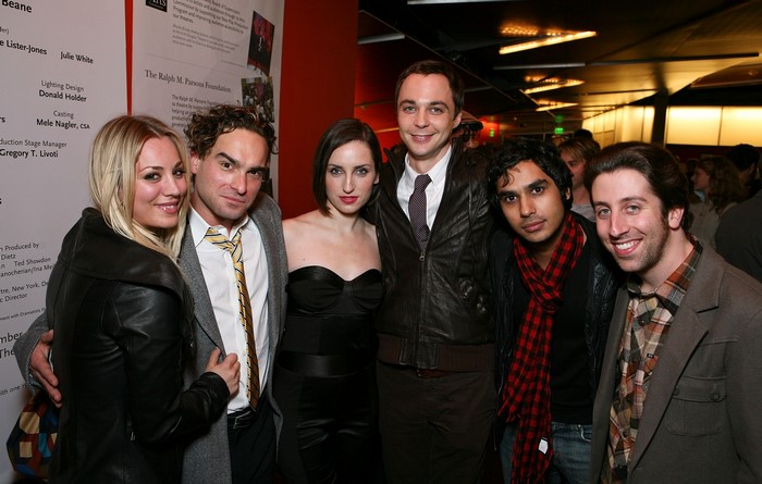 Kaley Cuoco, Johnny Galecki, and other actors from The Big Bang Theory