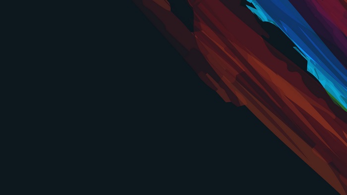 Abstract colorful brush strokes on dark background 4K