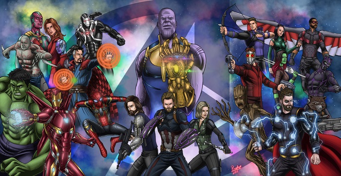 Avengers: Infinity War characters artwork