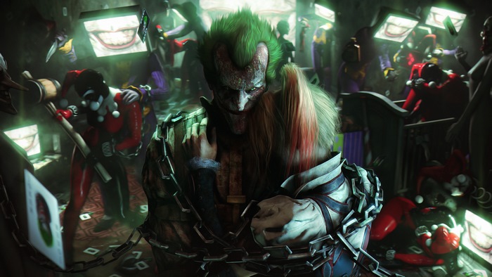 Joker and Harley Quinn from Batman Arkham Asylum 4K
