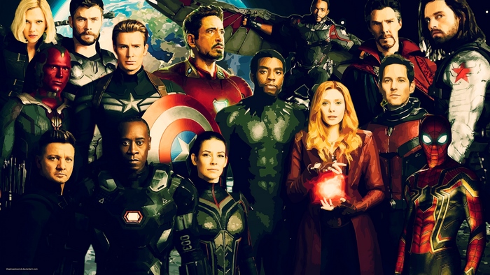 Avengers from Avengers Infinity War