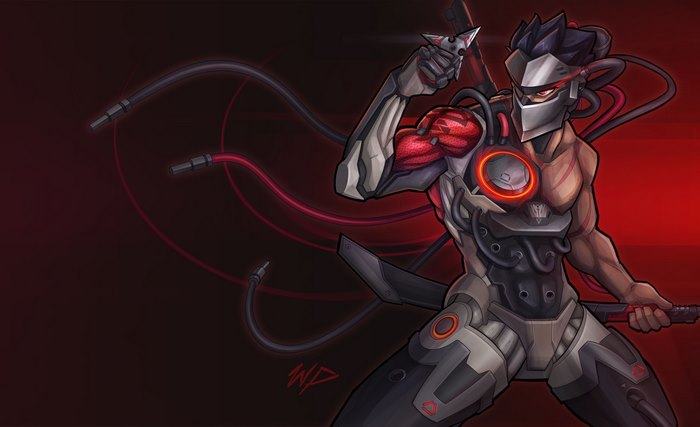 Genji from Overwatch artwork