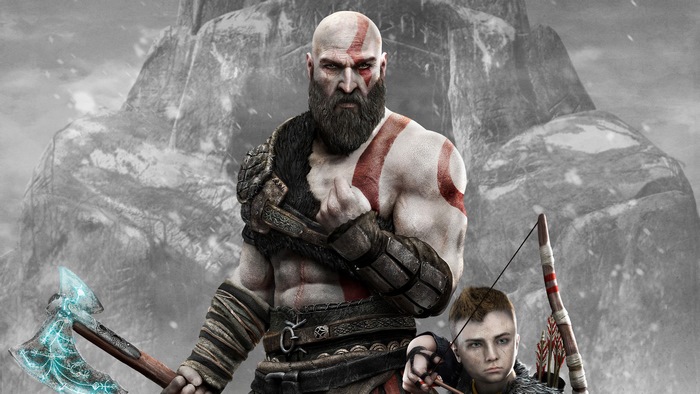Kratos and Atreus from God of War 4K
