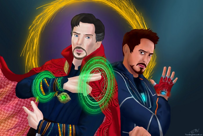 Doctor Strange and Iron Man from Avengers Infinity War