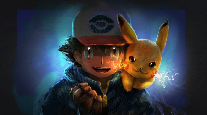 Pokemon Pikachu and Trainer in Dynamic 4K Artwork