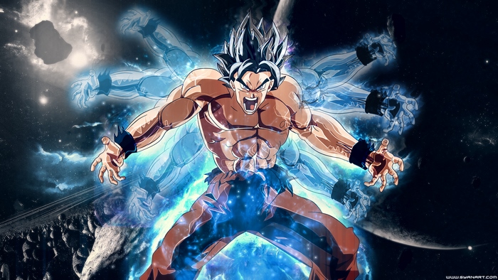 Goku in Ultra Instinct from Dragon Ball Super 4K