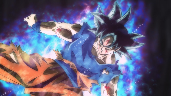 Goku from Dragon Ball Super in Ultra Instinct