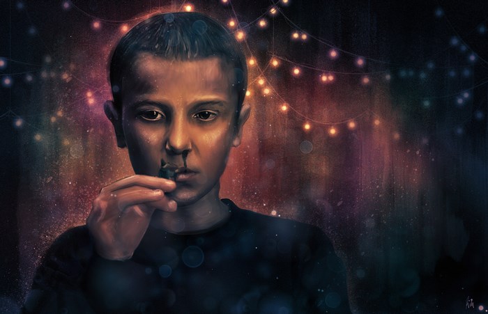 Eleven from Stranger Things artwork