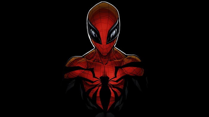 Spider-Man artwork with black background