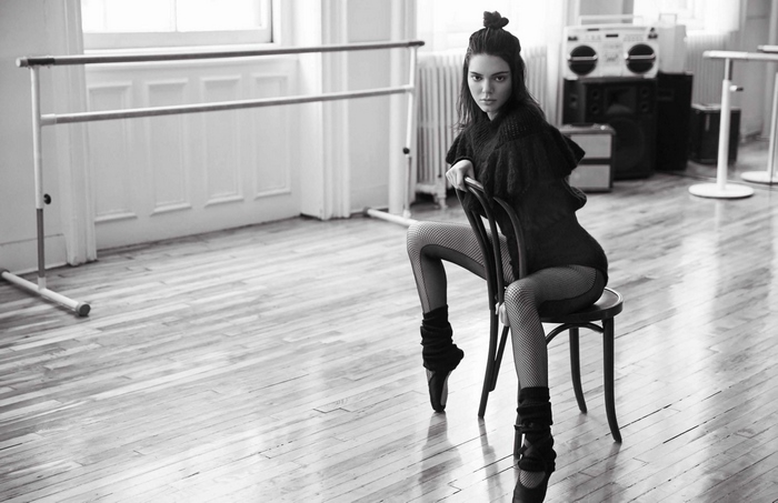 Kendall Jenner Monochrome Vogue Photoshoot