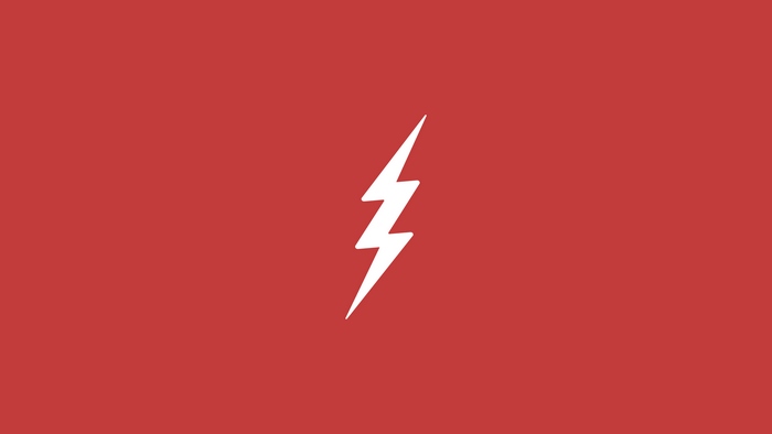 The Flash lightning bolt logo